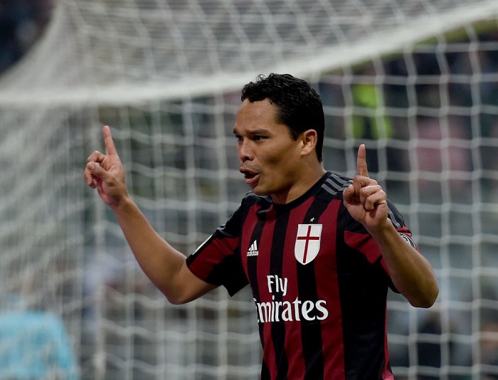 during the Serie A match betweeen AC Milan and Hellas Verona FC at Stadio Giuseppe Meazza on December 13, 2015 in Milan, Italy.