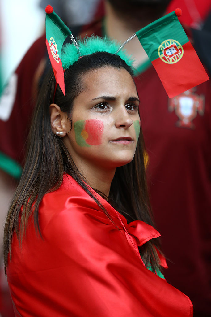 MARSEILLE, FRANCE - JUNE 30:  A Portugal supporter is seen prior to the UEFA EURO 2016 quarter final match between Poland and Portugal at Stade Velodrome on June 30, 2016 in Marseille, France.  (Photo by Lars Baron/Getty Images)