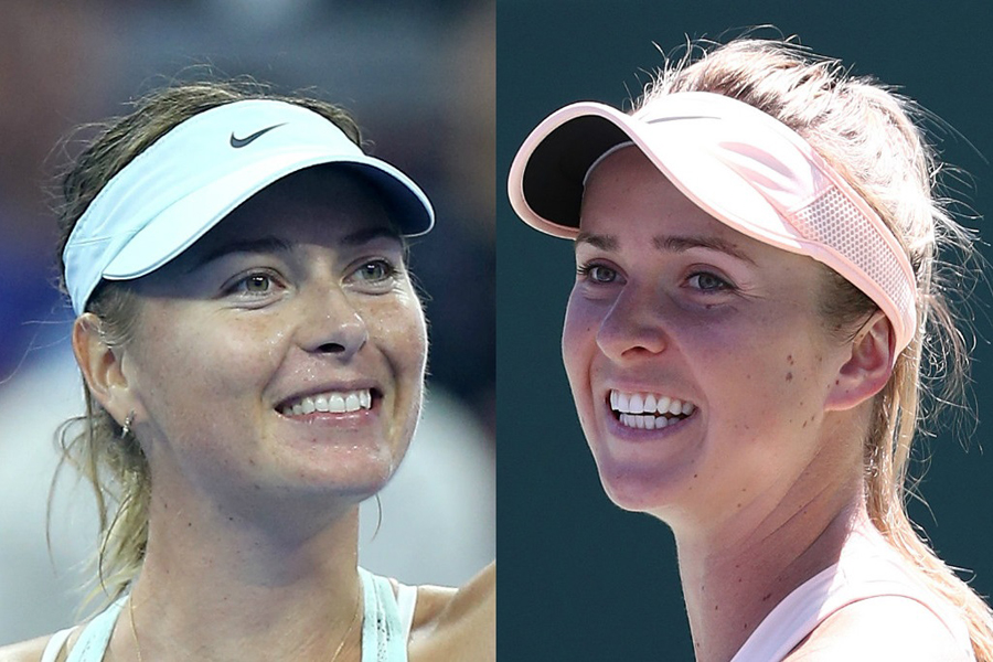 テニス界からはシャラポワ（左）、スビトリナ（右）が選出【写真：Getty Images】