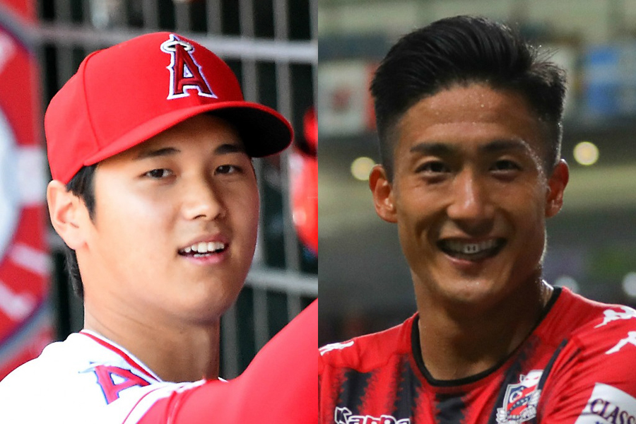 大谷（左）の活躍ぶりに都倉（右）も大きな衝撃を受けたようだ【写真：Getty Images】