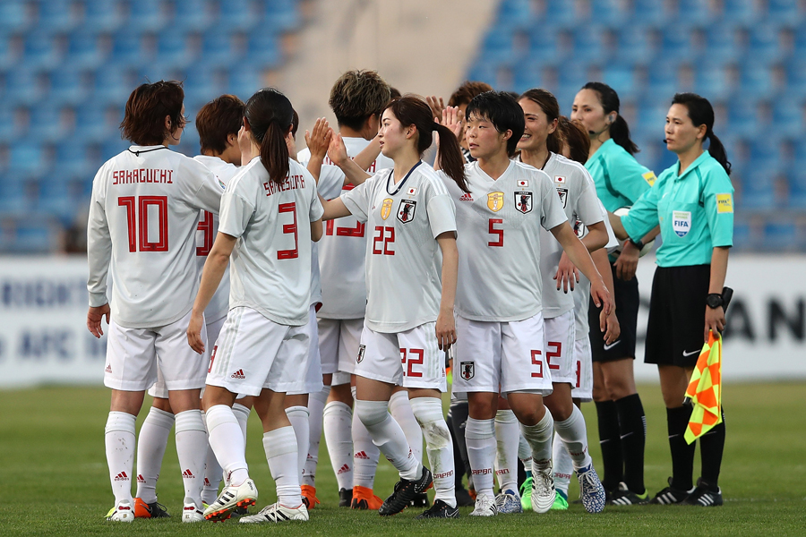 なでしこジャパンはオーストラリアに1-1で引き分け、B組2位でW杯出場権獲得と準決勝進出を果たした【写真：Getty Images】