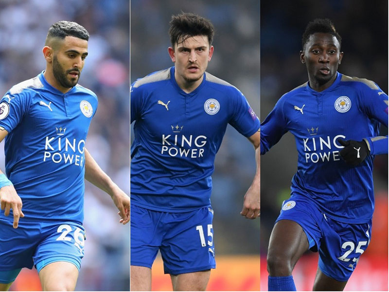 (左から)マフレズ、マグワイア、エンディディ、強豪クラブからの関心が伝えられている【写真：Getty Images】