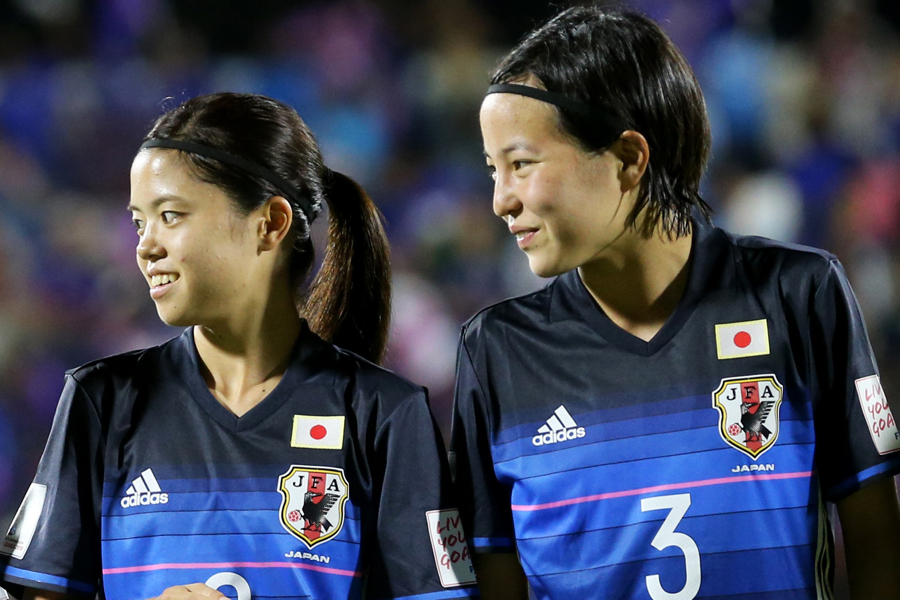 2016年のU-20Ｗ杯で日本代表として共闘した長谷川（左）と北川（右）【写真：Getty Images】