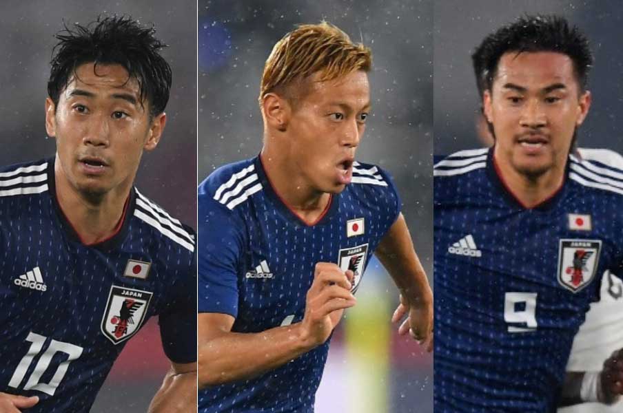 W杯で経験豊富な香川、本田、岡崎に英紙が注目している【写真:Getty Images】