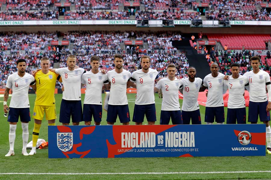 イングランド代表はロシアW杯本大会に向けて上々の仕上がりを見せている【写真：AP】