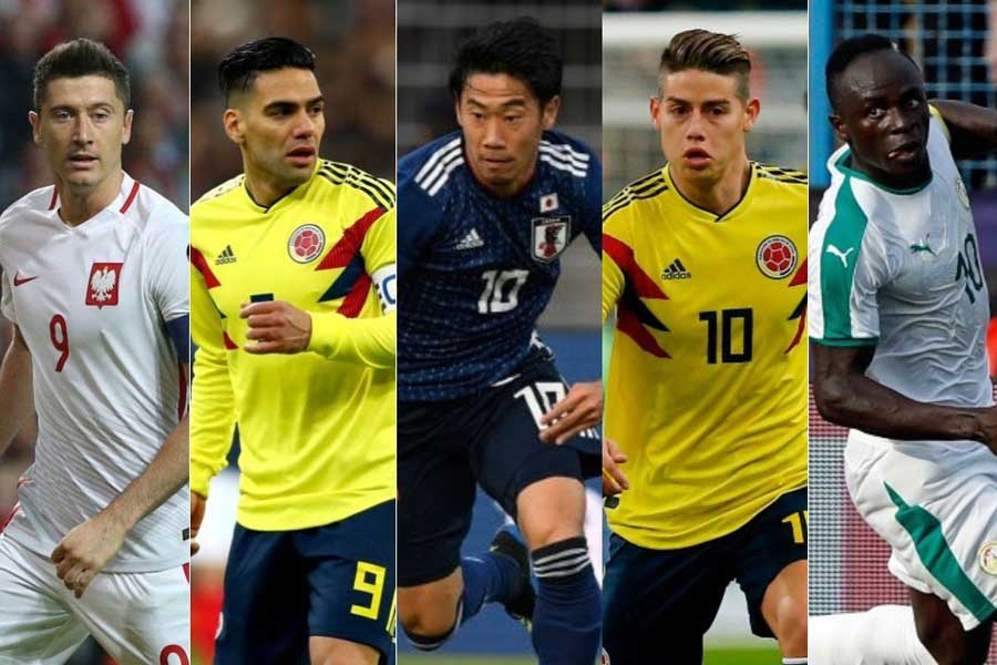 “W杯H組5傑”の一人に、日本代表の香川真司も選ばれた【写真：AP&Getty Images】