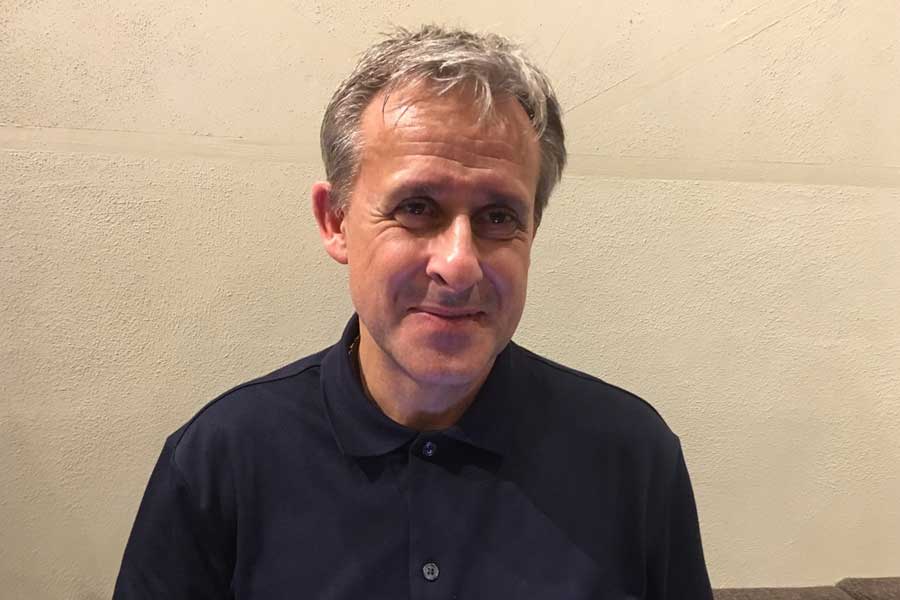 リトバルスキー氏が単独取材に応じた【写真：Football ZONE web】