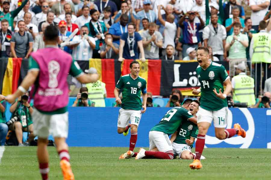 メキシコがドイツから歴史的勝利を挙げた【写真：AP】