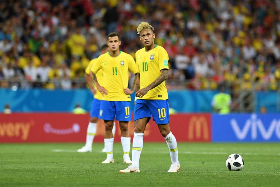 ブラジルは先制するも、スイスと1-1の痛み分けとなった【写真：Getty Images】