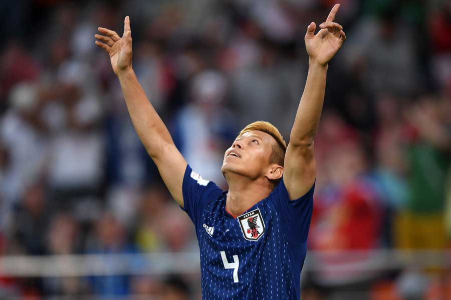 本田は3大会連続で得点とアシストの両方を記録した【写真：Getty Images】