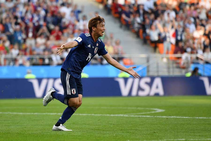 乾のW杯初ゴールで日本が同点に追い付いた【写真：Getty Images】