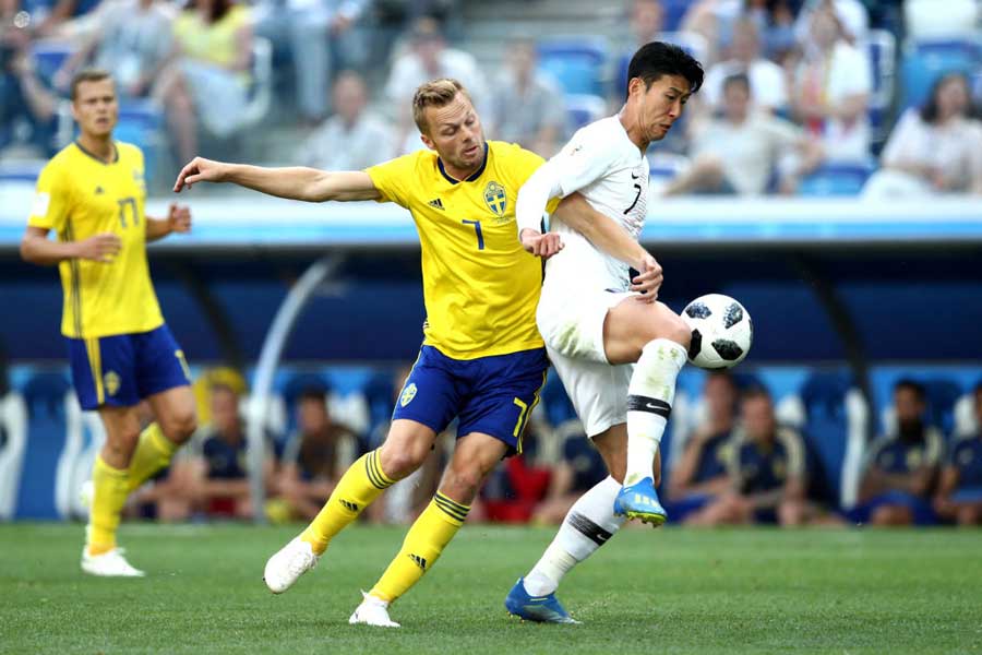 韓国対スウェーデンは0-0で後半へ【写真：Getty Images】