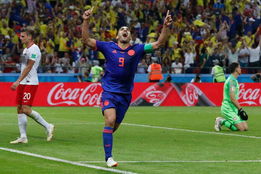 ファルカオが待望のW杯初ゴール【写真：AP】