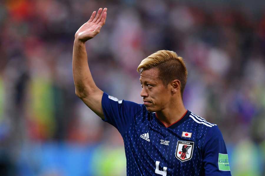 同点弾を叩き込んだMF本田圭佑、試合後に代表批判について言及【写真：Getty Images】