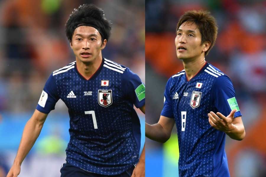 本田がゴールを熱望している二人として柴崎と原口の名をあげた【写真：Getty Images】