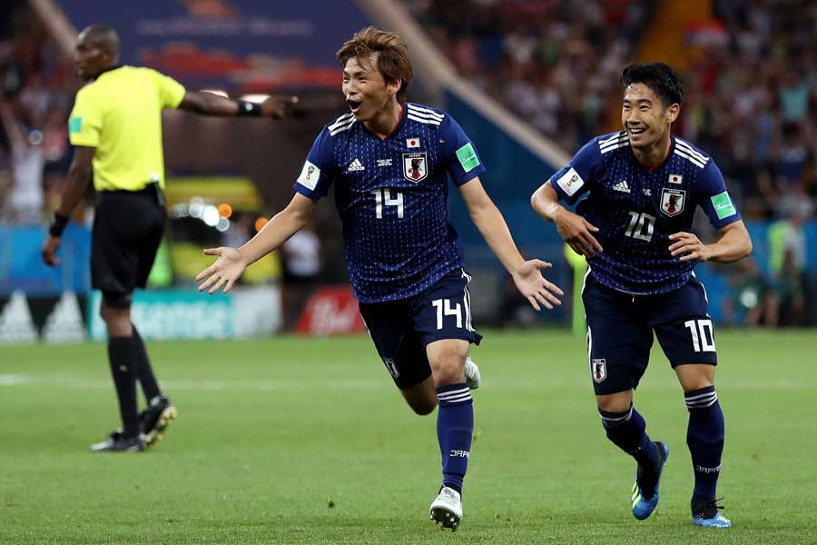ベルギーを追い詰めたサムライブルーの攻撃は、海外メディアでも称賛されている【写真:Getty Images】