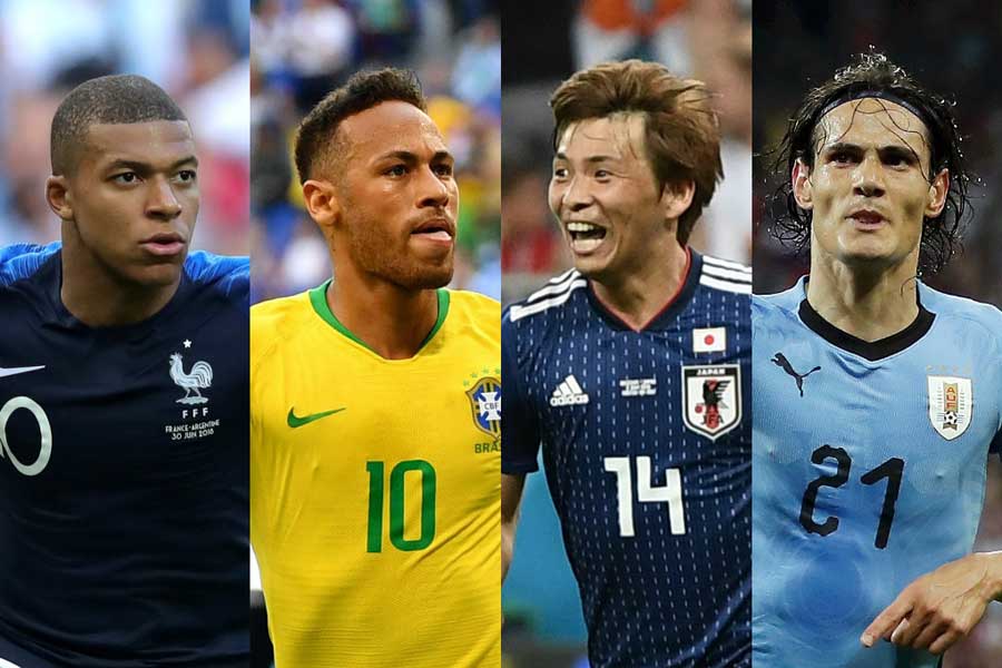 乾が海外メディアの W杯16強ベスト11 選出 ネイマールやムバッペらスターと比肩 フットボールゾーン