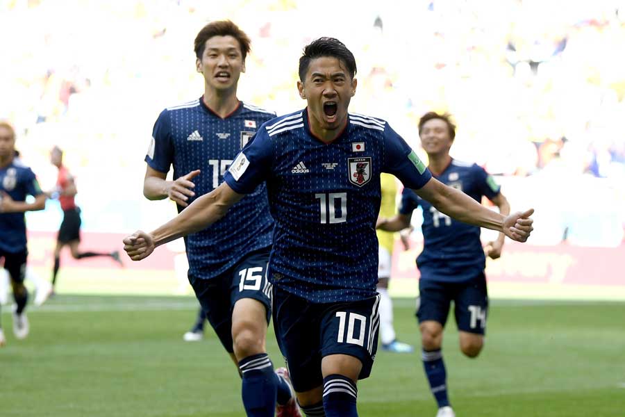 ロシアW杯では1得点1アシストを記録した香川【写真：Getty Images】