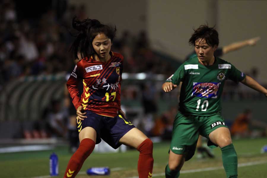 イ・ミナはINACに加入後、日韓のサッカースタイルの違いを大いに感じていた【写真：Football ZONE web】