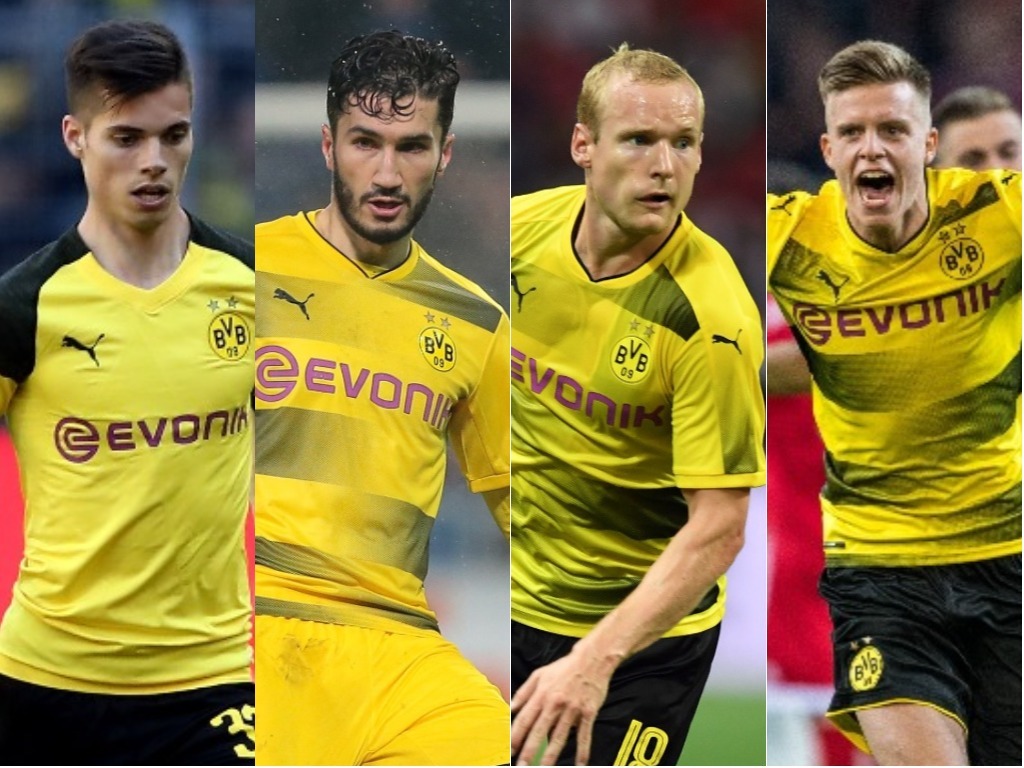 (左から)ヴァイグル、シャヒン、ローデ、ブルニッチ【写真：Getty Images】