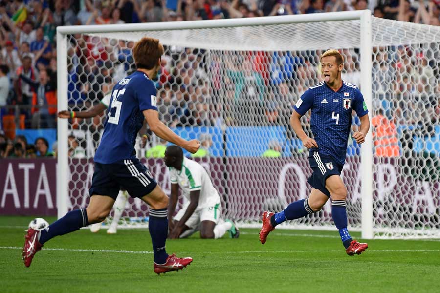 セネガル戦で決めた本田の同点弾に豪メディアがスポットライト【写真：Getty Images】