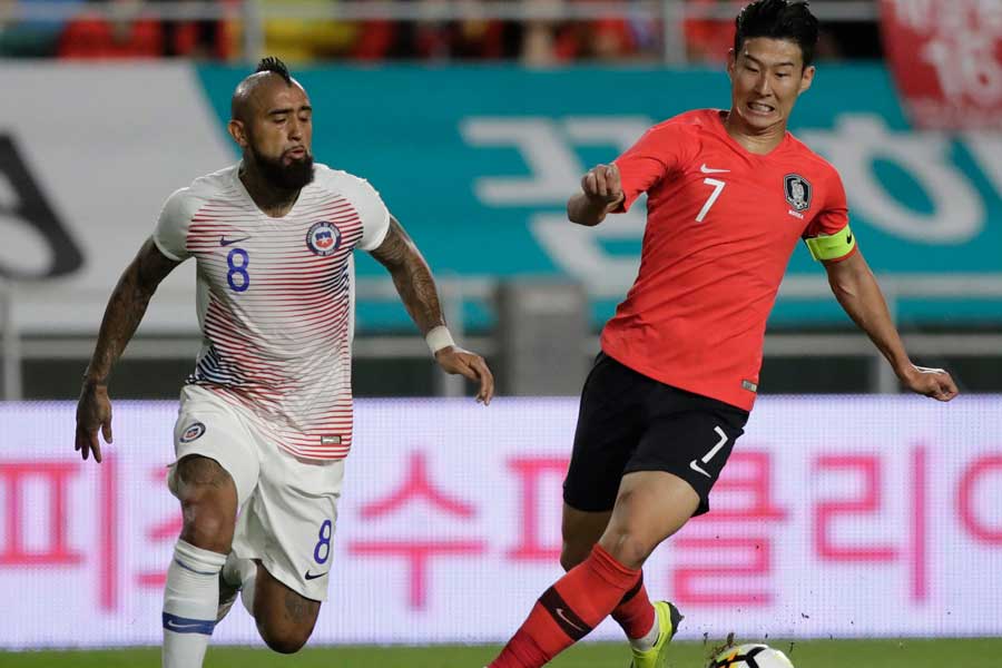 韓国代表MFソン・フンミン【写真:AP】