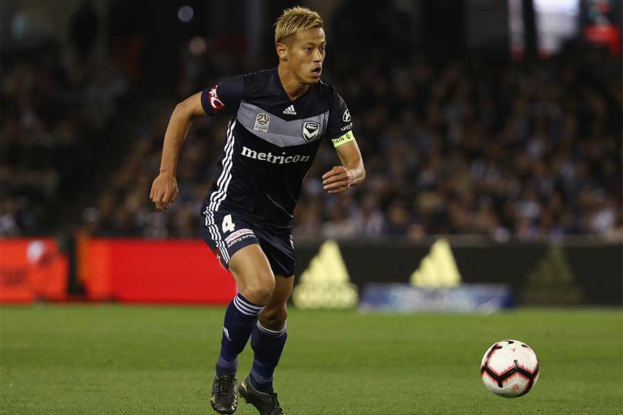 メルボルン・ビクトリーのMF本田圭佑【写真:Getty Images】