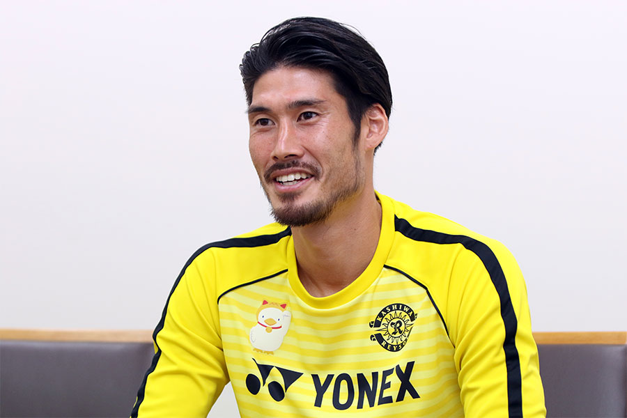 今年9月にJリーグ柏レイソル復帰を果たした【写真：Football ZONE web】