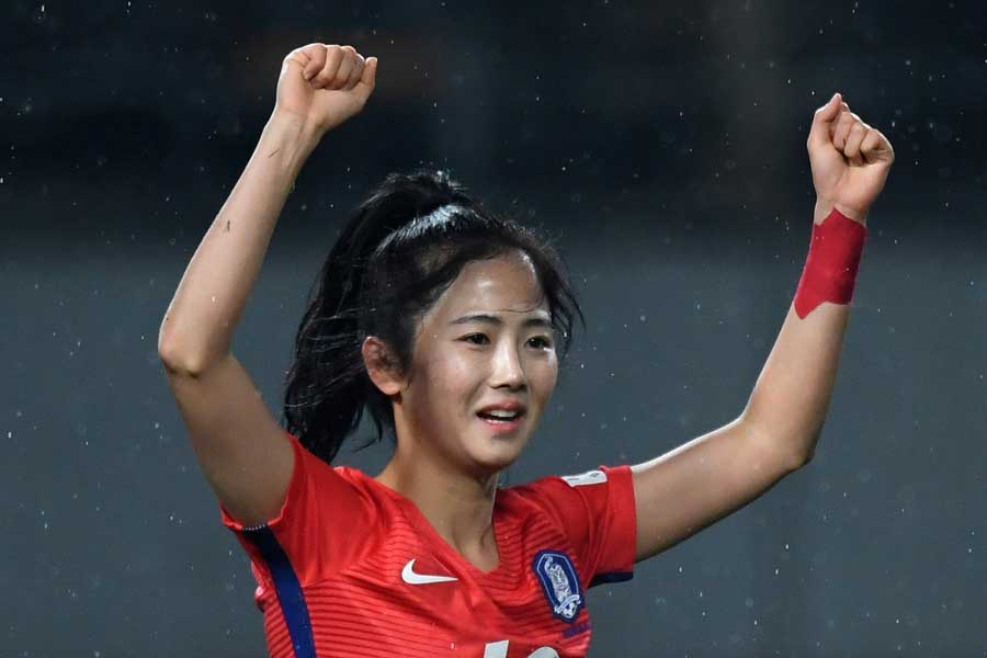 韓国女子代表のエース格であるMFイ・ミナ【写真:Getty Images】