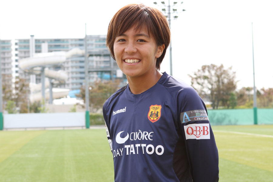 INAC神戸レオネッサのFW岩渕真奈【写真：Football ZONE web】