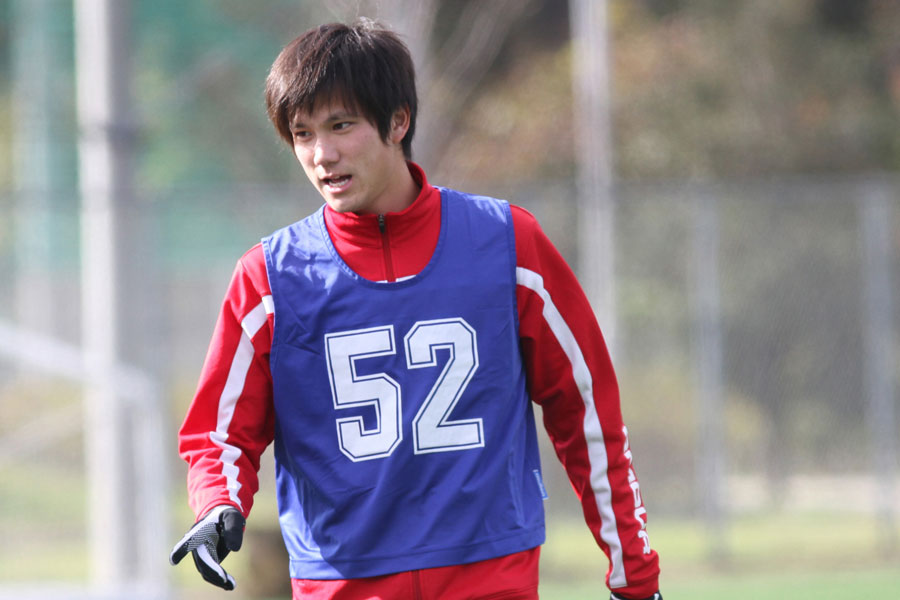 トライアウトに参加したFW宮市剛【写真：Football ZONE web】