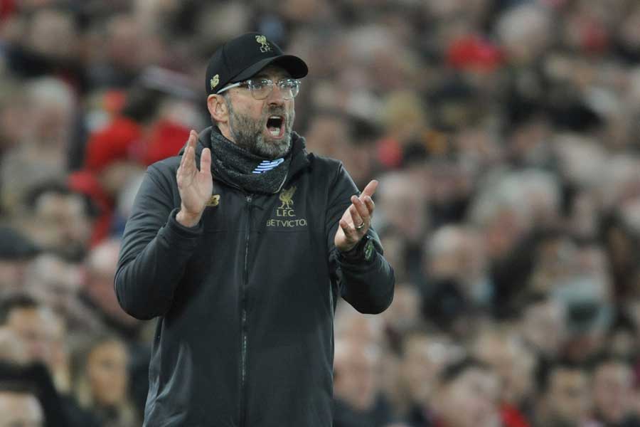 リバプールのクロップ監督【写真：AP】