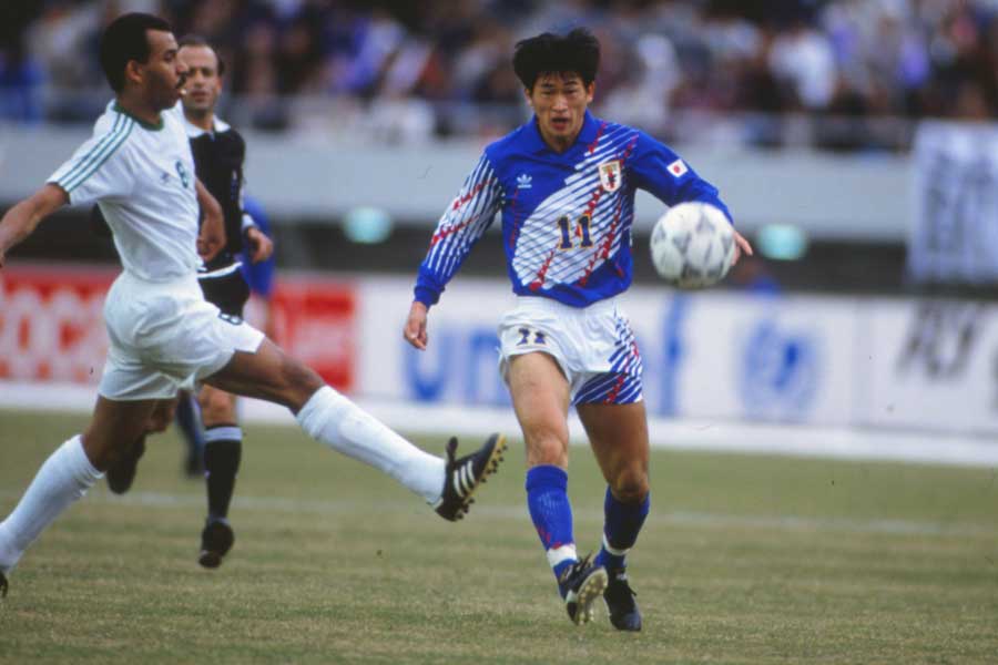 グループリーグ敗退の危機から日本を救ったFW三浦知良【写真：ⒸAFC】