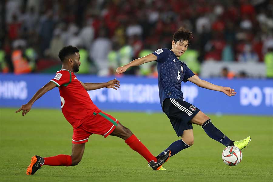 原口が倒されて決勝点につながるPKを獲得【写真：Getty Images】