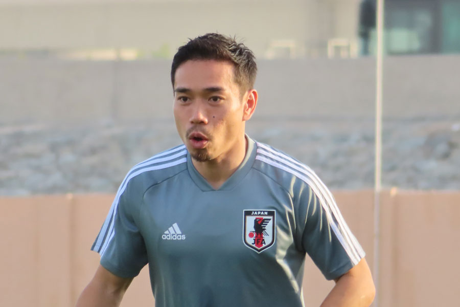 日本代表DF長友【写真：Football ZONE web】