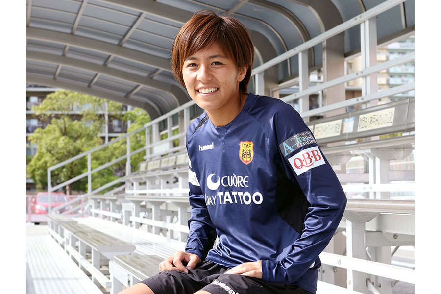 なでしこジャパンのエースとして期待されるFW岩渕真奈（INAC神戸レオネッサ）【写真：Football ZONE web】