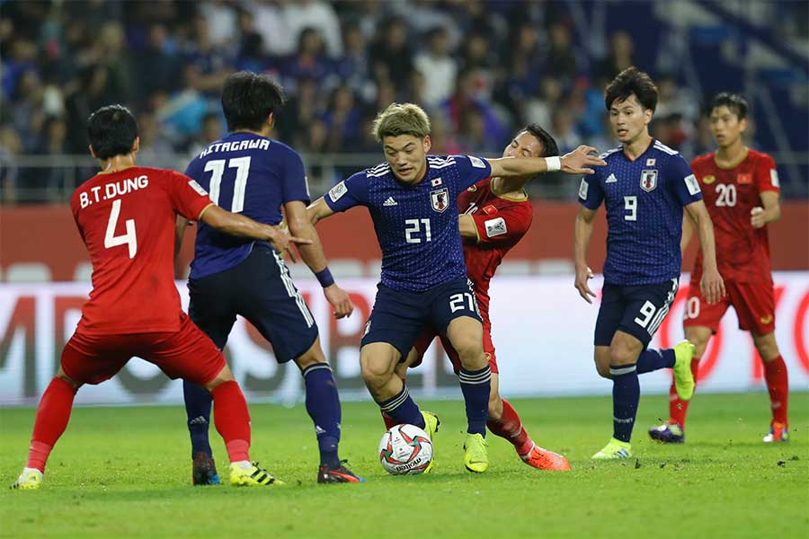 アジアカップ準々決勝でベトナムを1-0で破った日本【写真：AP】