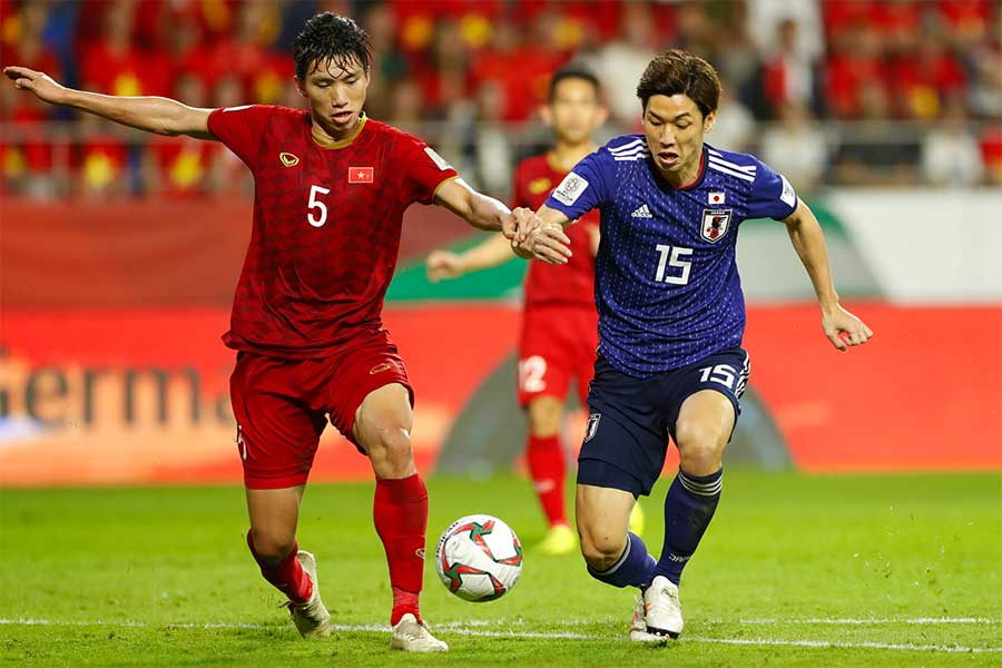 ベトナム戦で後半途中から出場したFW大迫【写真：Yukihito Taguchi】