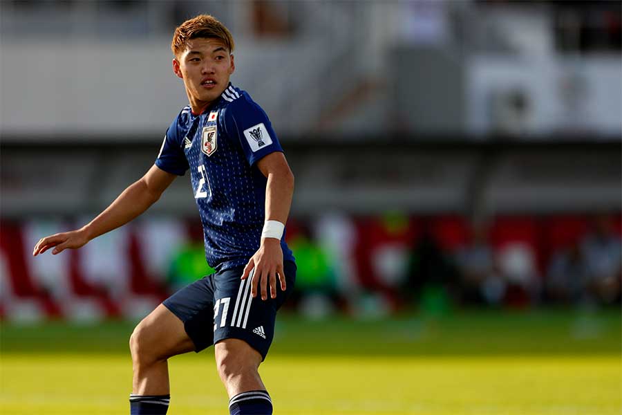 日本代表MF堂安律【写真：Yukihito Taguchi】