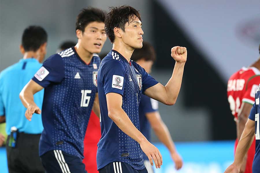 決勝点となるPKを決めたMF原口元気【写真:©AFC】
