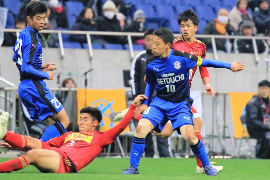 安部も着用した10番を背負う瀬戸内のキャプテン佐々木達也【写真:Noriko NAGANO】