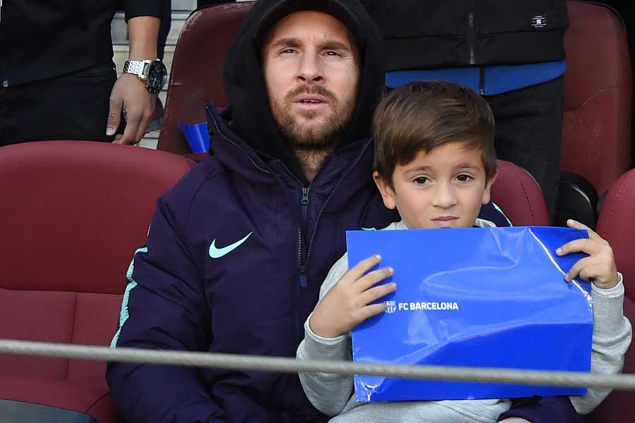 メッシの愛息チアゴ君【写真:Getty Images】