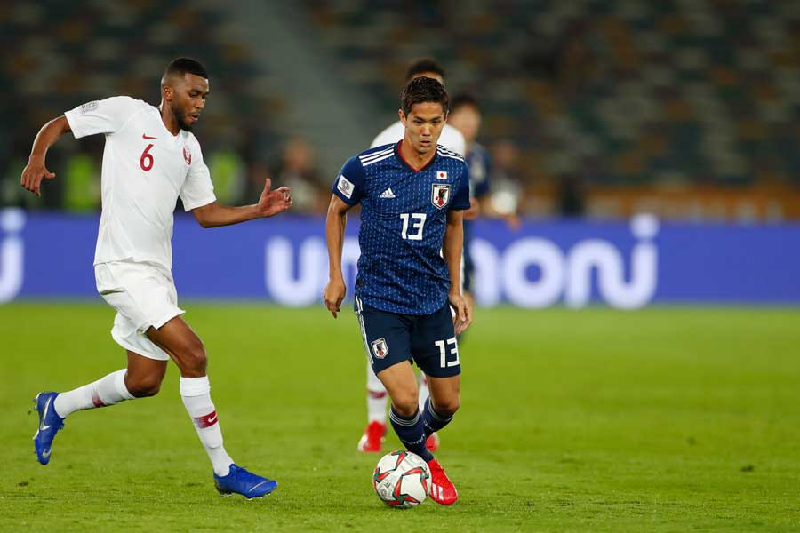 後半途中から出場したFW武藤【写真：田口有史】