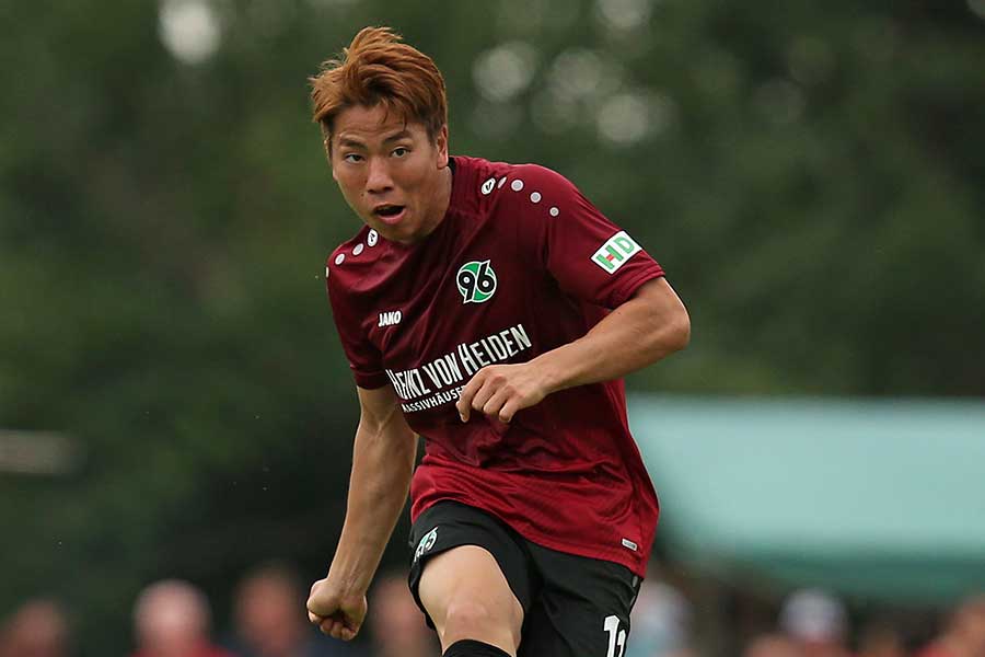 ハノーファーへ期限付き移籍している浅野【写真:Getty Images】
