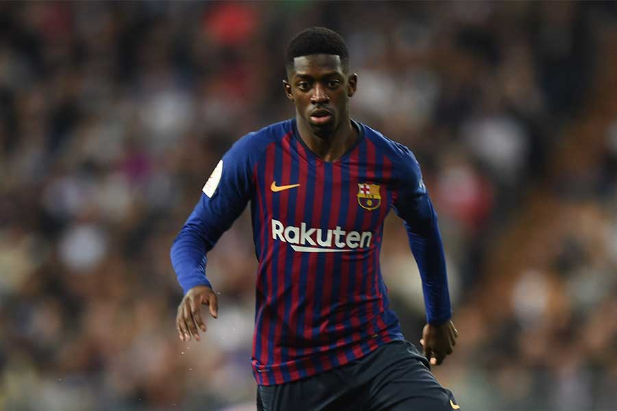 バルサFWデンベレ【写真：Getty Images】