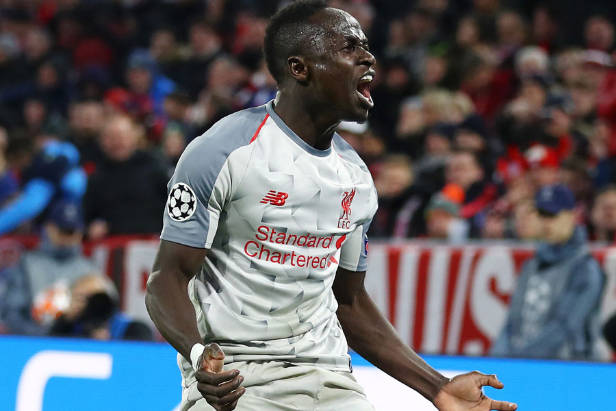 週間ベストゴールにリバプールFWマネがバイエルン戦(3-1)で決めたスペクタクルな先制点が選出された【写真:Getty Images】