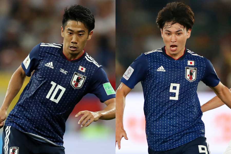 （左から）MF香川、MF南野【写真：Getty Images＆田口有史】