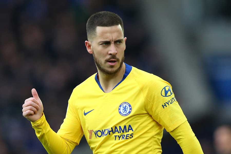 チェルシーMFアザール【写真：Getty Images】