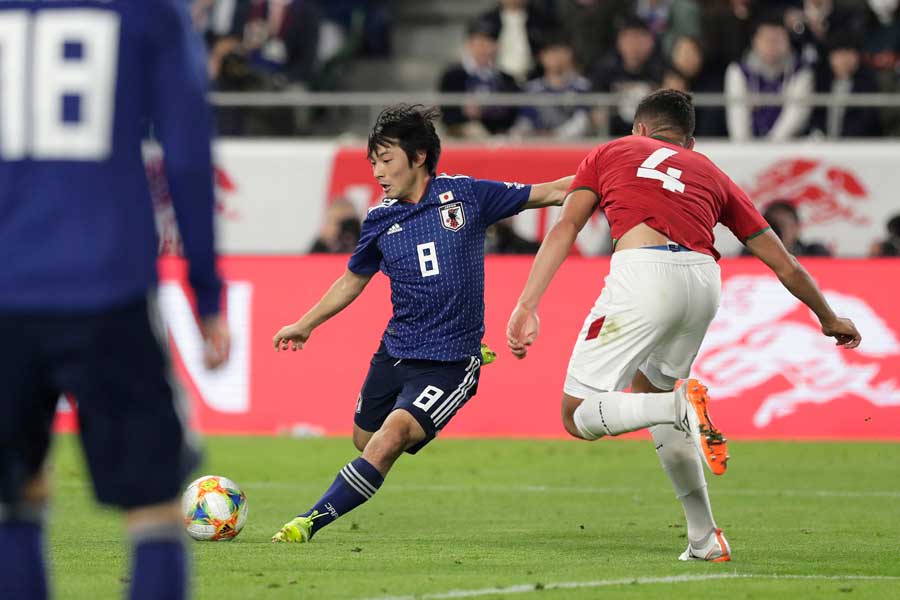 日本代表MF中島のゴールが決勝点となった【写真：Getty Images】