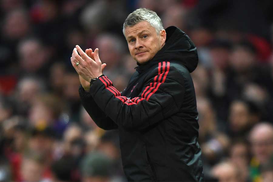 マンUを率いるスールシャール暫定監督【写真:Getty Images】